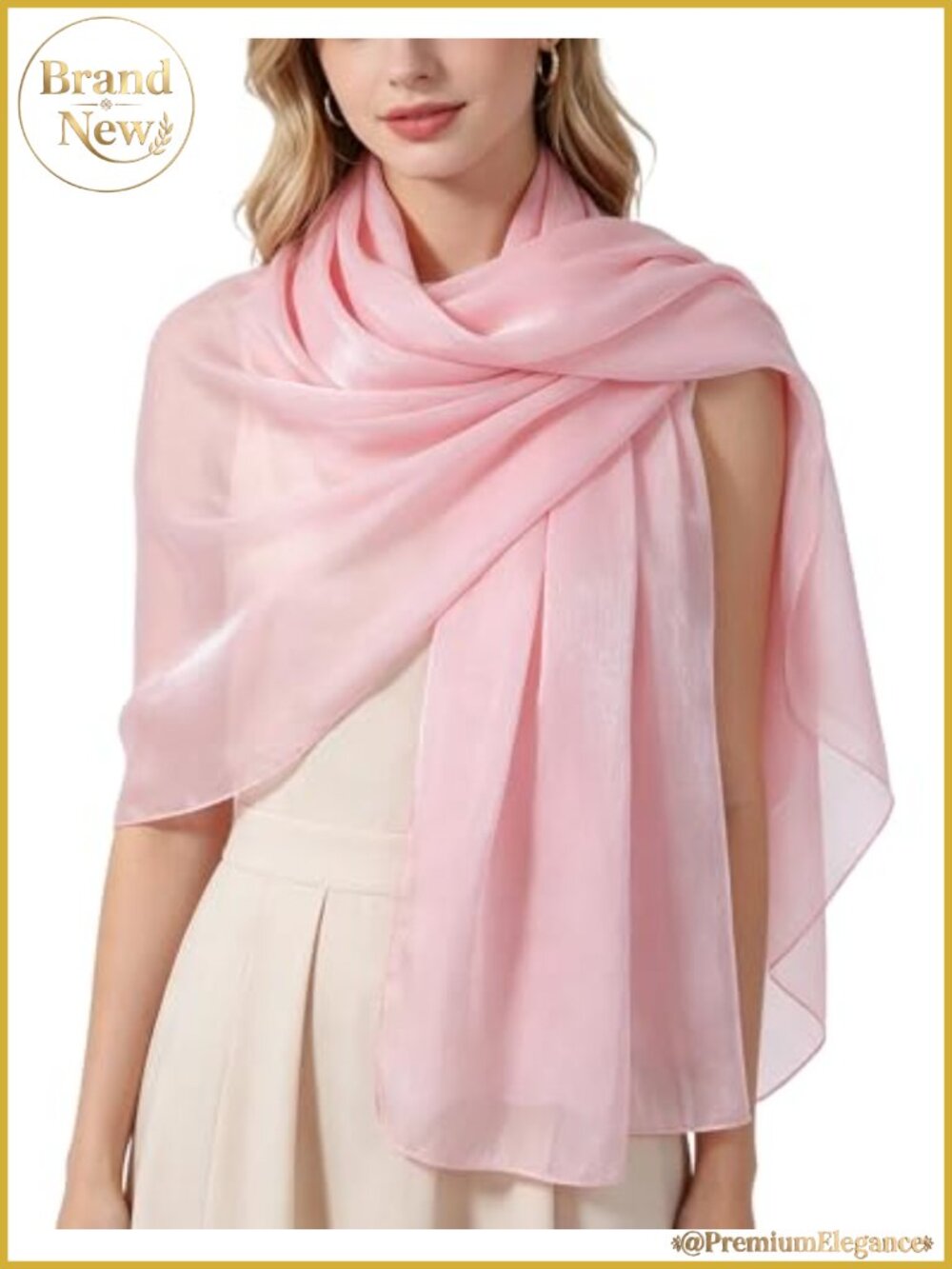 Womens Chiffon Long Scarf Lightweight Shawl Wrap Headscarf